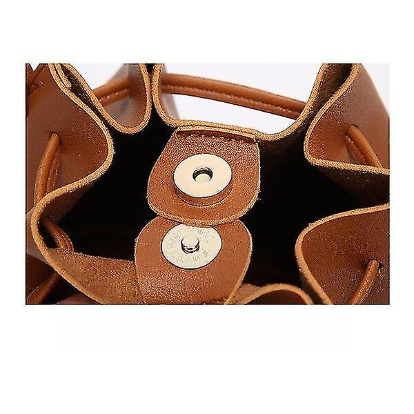 Foto 6 pulgar | Bolso Huoguo Bucket Bag Bag Bandolera Para Mujer Gris - Venta Internacional.