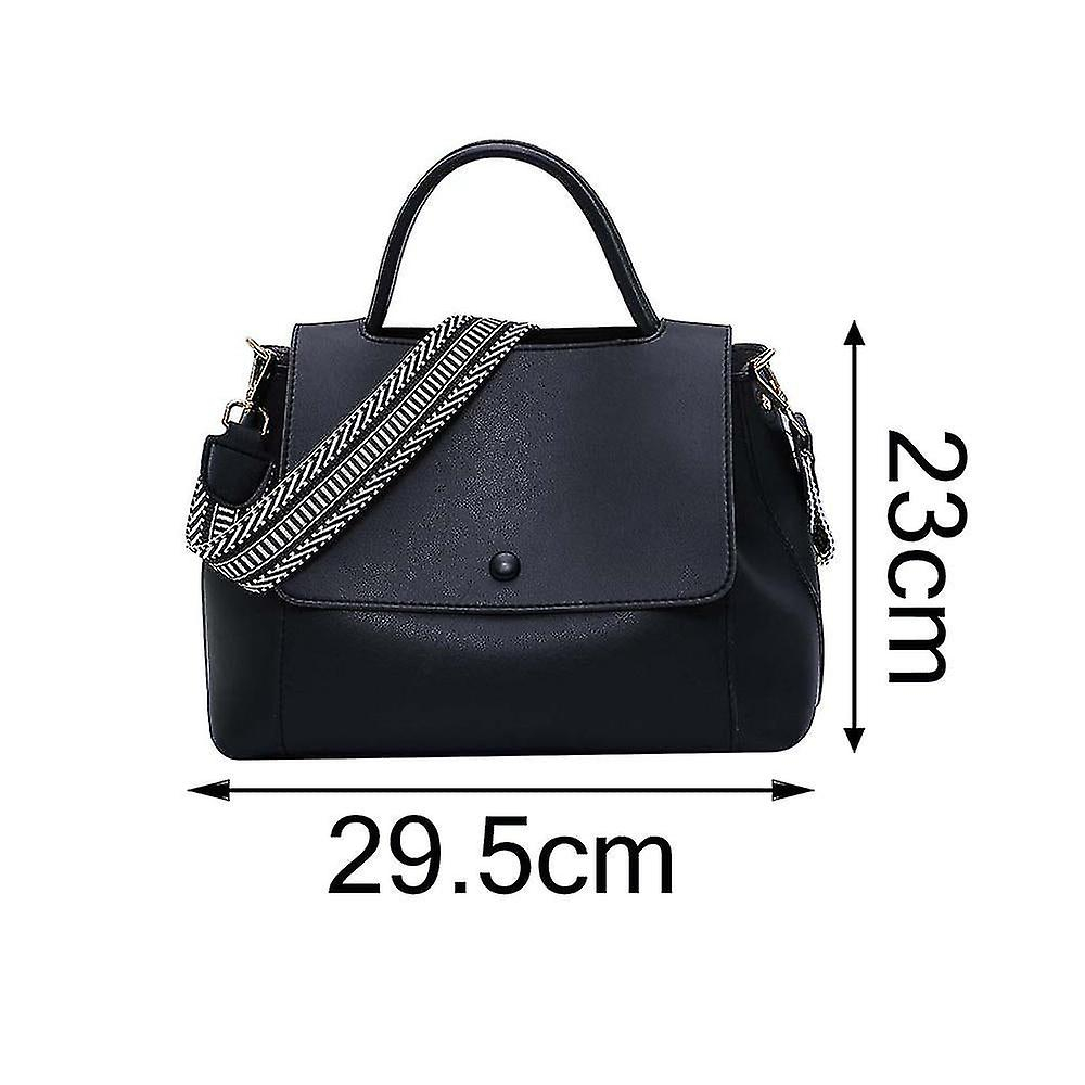 Foto 3 pulgar | Bolsos De Mano Huoguo  Bandolera De Piel  Bandolera  Color Negro - Venta Internacional.