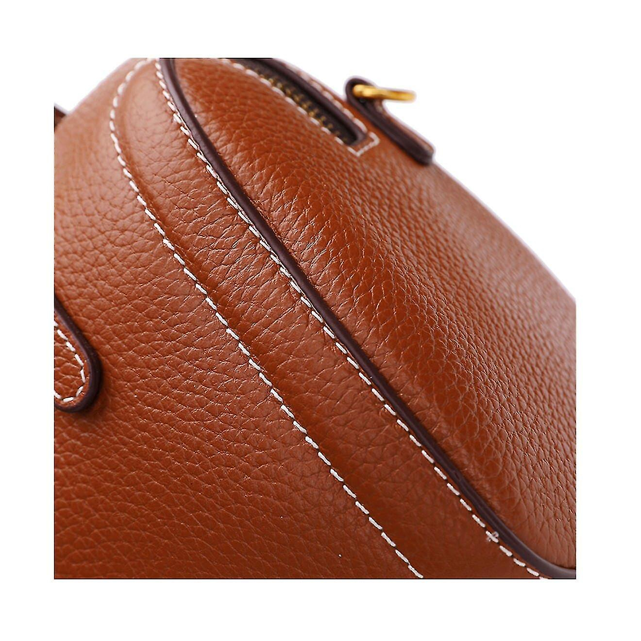 Foto 4 pulgar | Bolso Huoguo Bolso De Hombro Boston De Piel De Vacuno Negro - Venta Internacional.