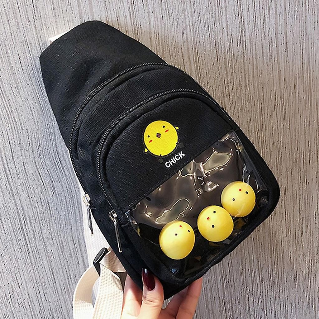 Foto 3 pulgar | Bolso De Pecho Huoguo  Lona A La Moda Para Mujer  Color Liso - Venta Internacional.