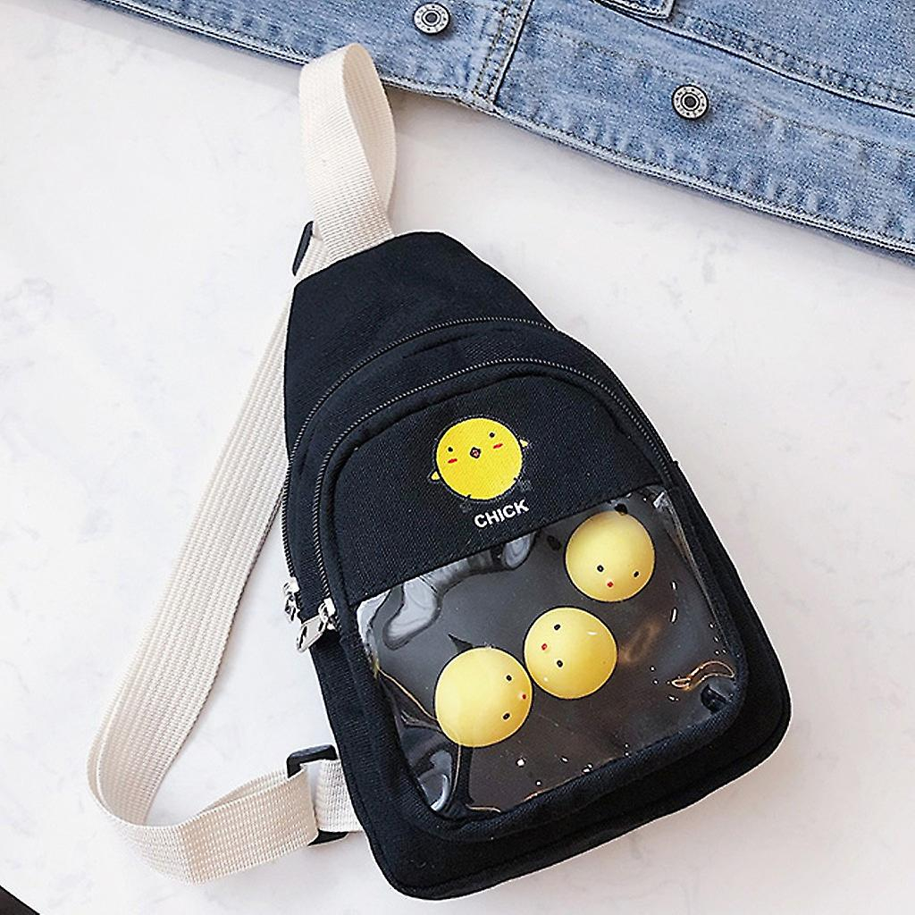 Foto 4 | Bolso De Pecho Huoguo  Lona A La Moda Para Mujer  Color Liso - Venta Internacional.