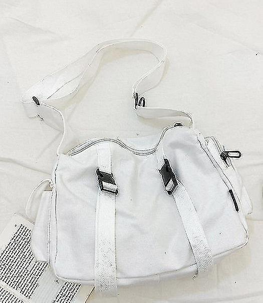 Foto 2 | Bolso De Mano Huoguo Canvas Work Messenger Blanco 32 X 21 X 14 Cm Para Mujer - Venta Internacional.