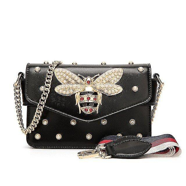 Foto 1 | Bolso De Mano Huoguo Bee Pearl Black Bee Bee Bee Bee Bee Bee Bee Bee Bee Black Bee Bee - Venta Internacional.