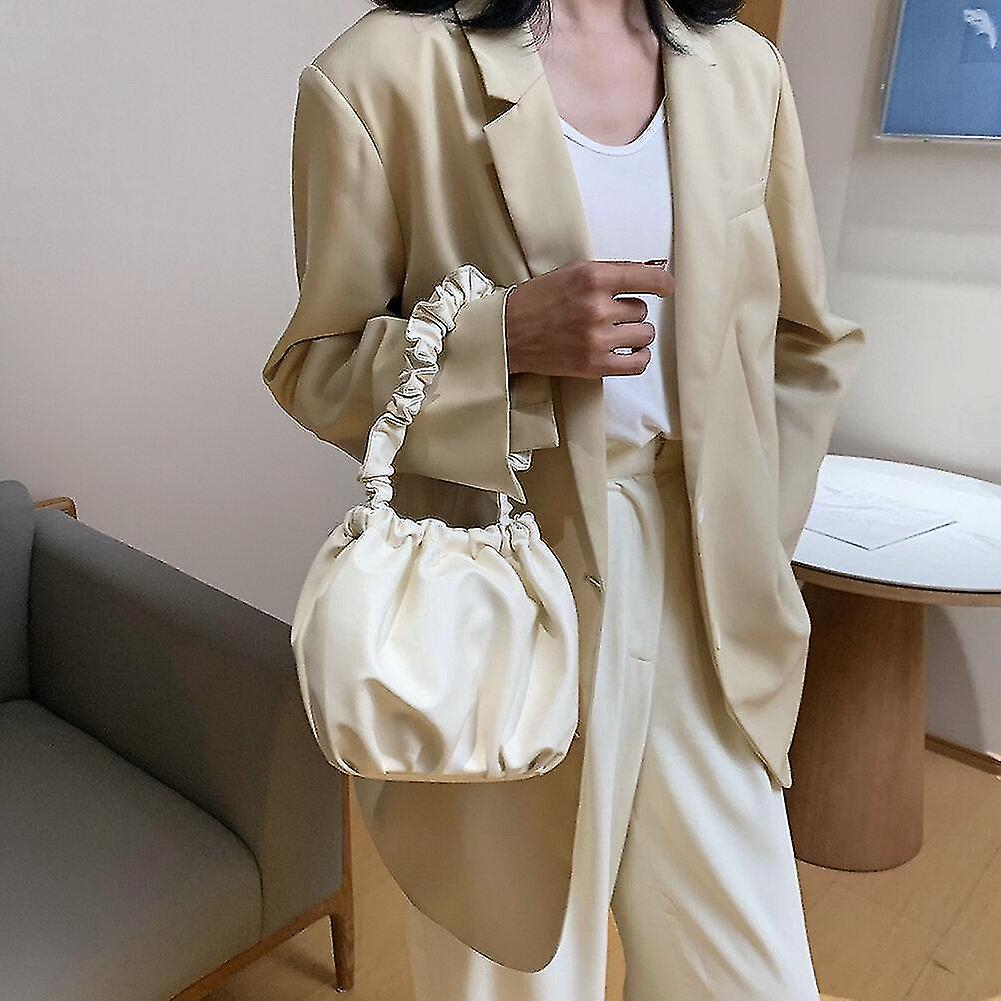 Foto 2 | Bolso De Mano Huoguo Bolso De Mano De Piel Sintética De Color Puro Para Mujer - Venta Internacional.