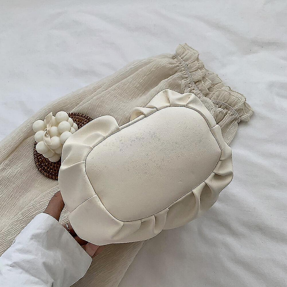 Foto 4 | Bolso De Mano Huoguo Bolso De Mano De Piel Sintética De Color Puro Para Mujer - Venta Internacional.