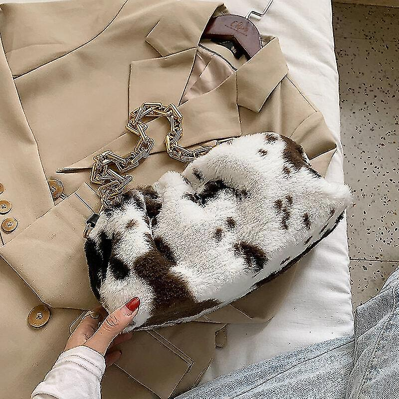 Foto 4 pulgar | Bolsos De Hombro Para Mujer Con Cadena De Piel Sintética Suave - Venta Internacional.