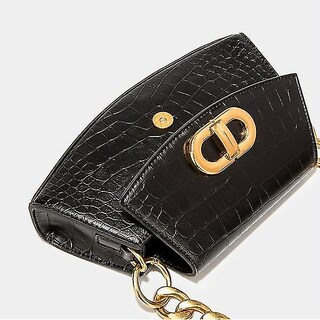 Foto 2 | Bolso De Mano Huoguo Vintage Con Estampado Animal De Cocodrilo De Cocodrilo Pu - Venta Internacional.