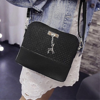 Foto 4 | Bolso Bandolera Huoguo Para Mujer Piel Sintética Tamaño Pequeño - Venta Internacional.