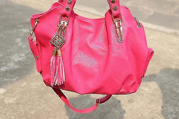 Foto 3 | Bolso De Mano Huoguo Luxury Tote Leather Hobo Bandolera Rosa - Venta Internacional.