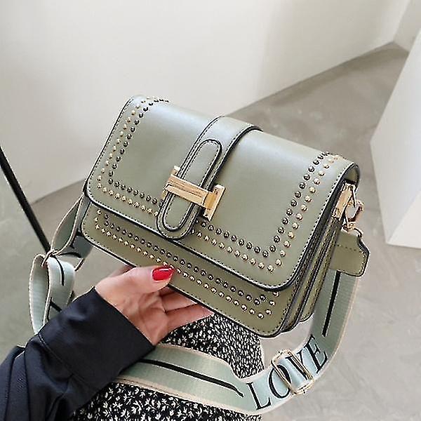 Foto 1 | Bolsos Huoguo Leather Mini Crossbody Green Para Mujer - Venta Internacional.