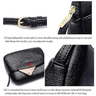 Foto 3 | Bandolera Huoguo Para Mujer Candy Color Messenger Black - Venta Internacional.