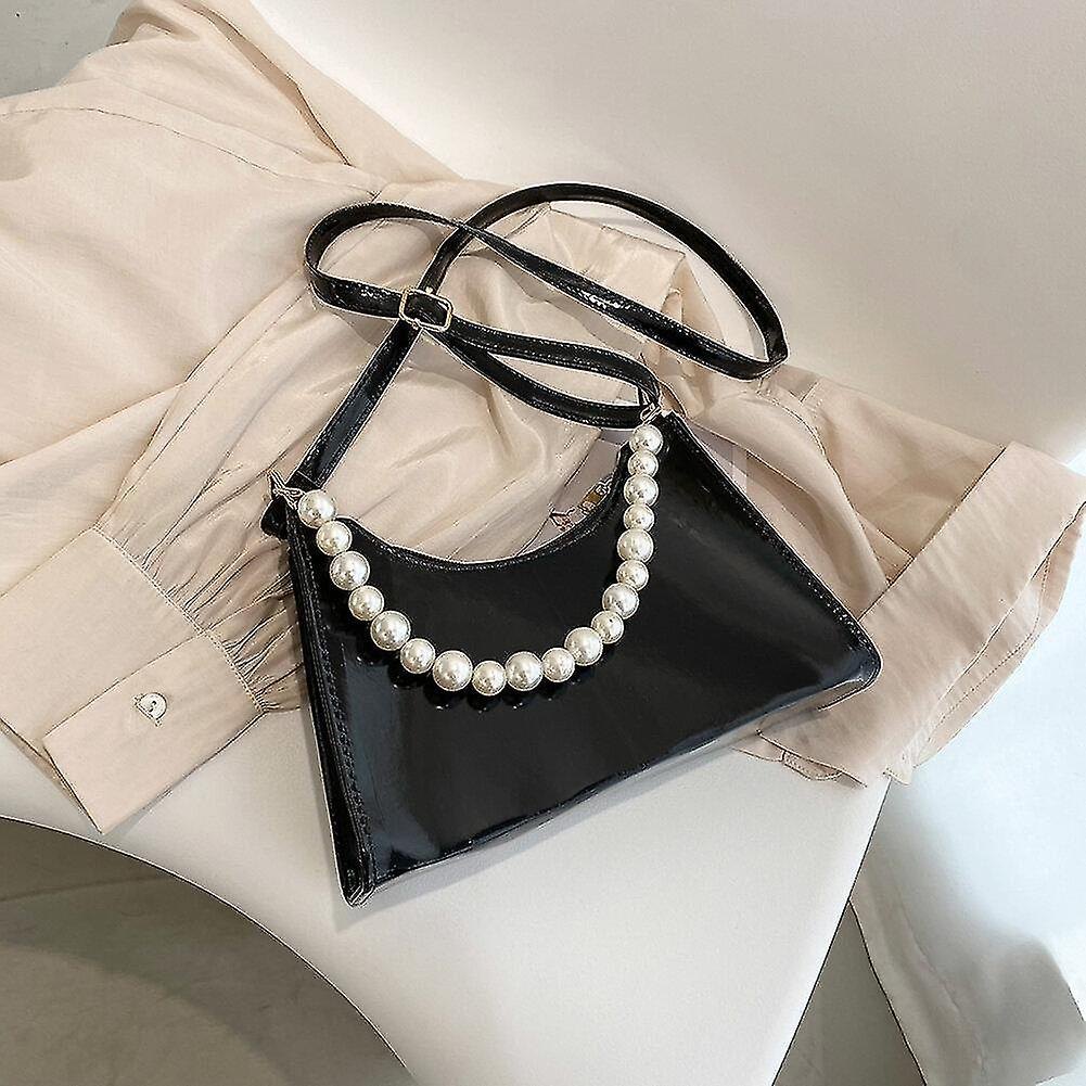 Foto 4 pulgar | Bolso Huoguo Bandolera De Piel Sintética Brillante Para Mujer - Venta Internacional.