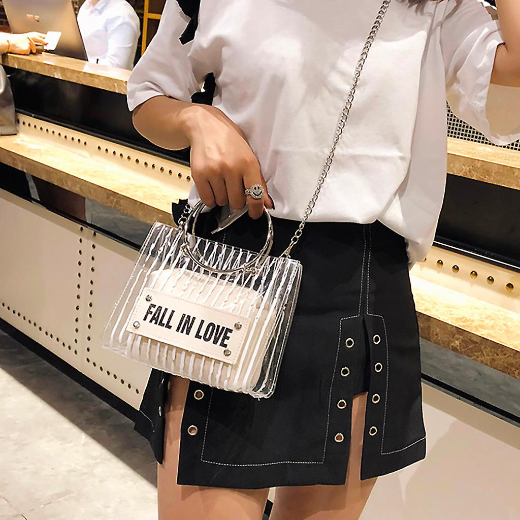 Foto 4 pulgar | Bolso Huoguo Transparente Pvcpu Fashion Para Mujer - Venta Internacional.