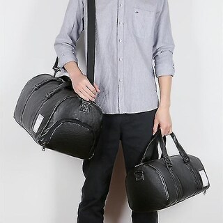 Foto 3 | Bolso Huoguo Bolsa De Viaje De Piel Impermeable Roja - Venta Internacional.