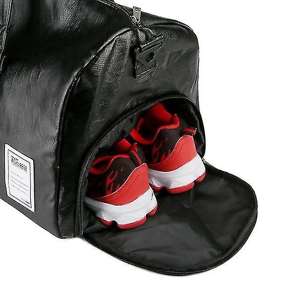 Foto 5 | Bolso Huoguo Bolsa De Viaje De Piel Impermeable Roja - Venta Internacional.