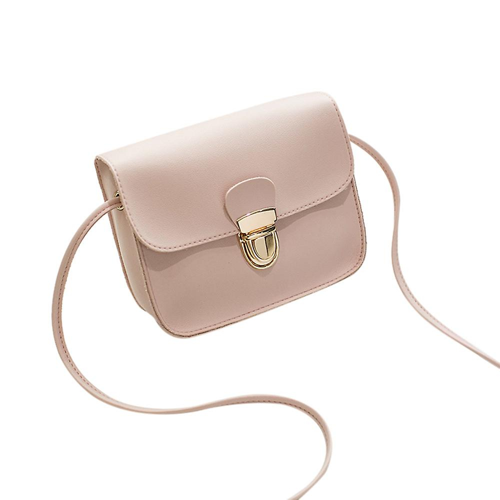 Foto 3 pulgar | Bolso De Hombro Huoguo Fashion Para Mujer  Color Liso  Bandolera Rosa - Venta Internacional.