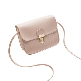 Foto 2 | Bolso De Hombro Huoguo Fashion Para Mujer Color Liso Bandolera Rosa - Venta Internacional.