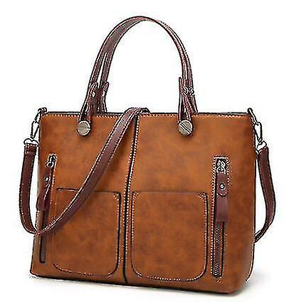 Foto 3 pulgar | Bolso De Hombro Huoguo Vintage De Piel Sintética Para Mujer Rosa Claro - Venta Internacional.