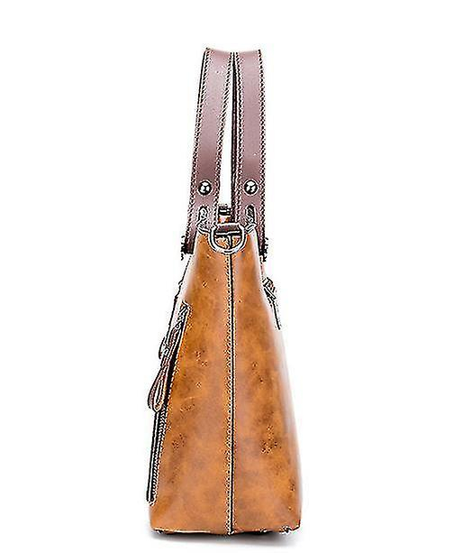 Foto 5 pulgar | Bolso De Hombro Huoguo Vintage De Piel Sintética Para Mujer Rosa Claro - Venta Internacional.