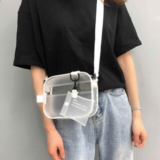 Foto 3 | Bolso De Mano Huoguo A La Moda Para Mujer Color Liso Gelatina Pvc 20 X 5 X 15 Cm - Venta Internacional.