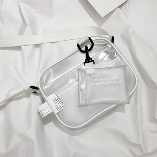 Foto 4 | Bolso De Mano Huoguo A La Moda Para Mujer Color Liso Gelatina Pvc 20 X 5 X 15 Cm - Venta Internacional.