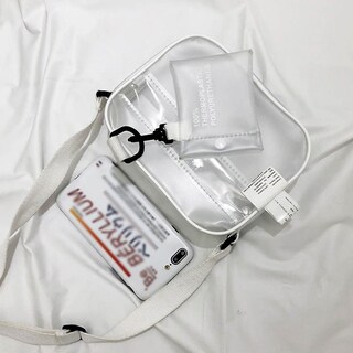 Foto 5 | Bolso De Mano Huoguo A La Moda Para Mujer Color Liso Gelatina Pvc 20 X 5 X 15 Cm - Venta Internacional.