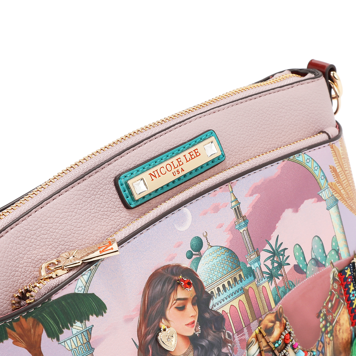 Foto 3 | Bolsa Cruzada Nicole Lee Estampado Queen Cleopatra