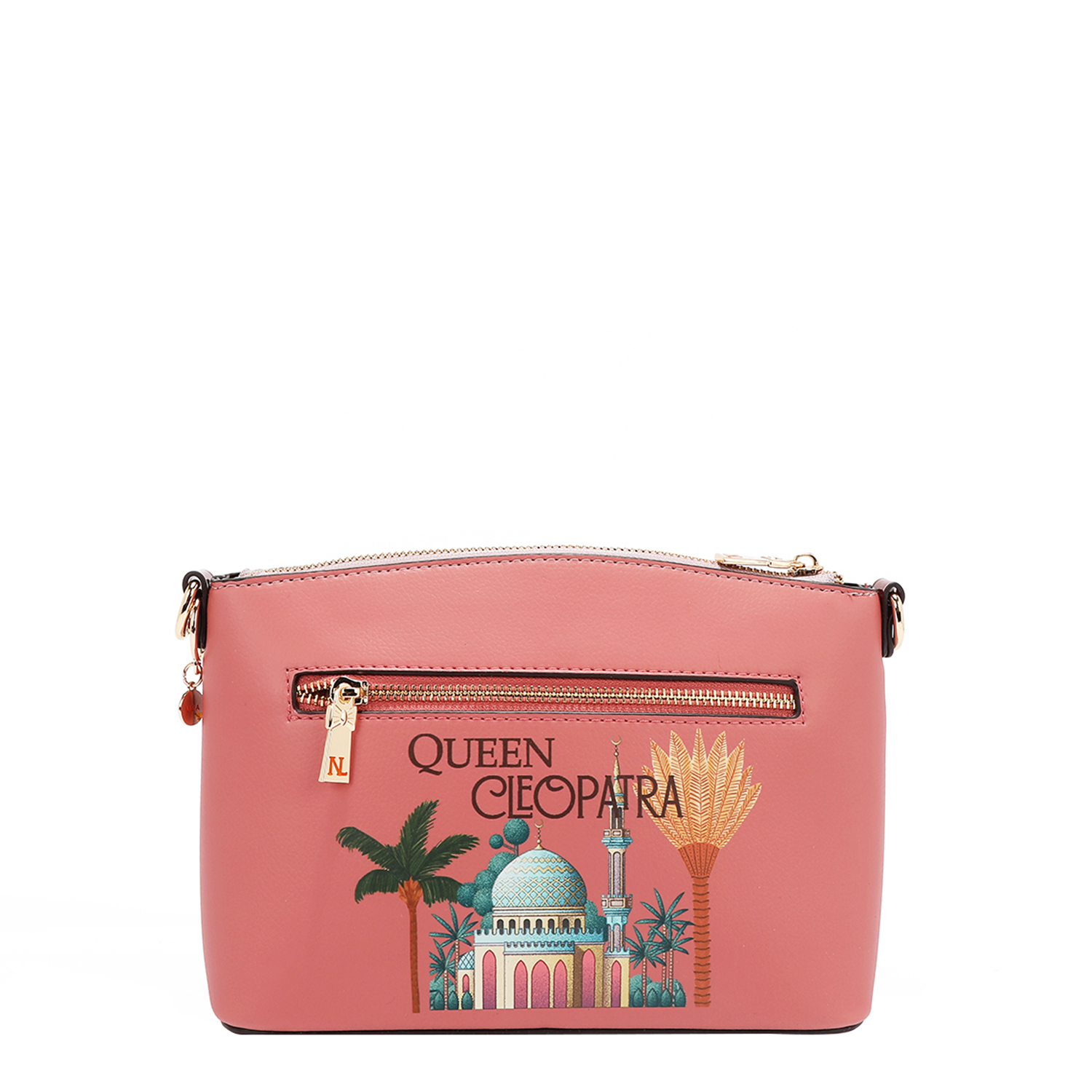 Foto 7 pulgar | Bolsa Cruzada Nicole Lee Estampado Queen Cleopatra