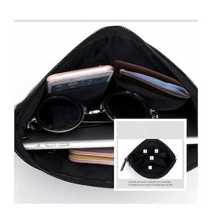 Foto 2 | Bolso De Hombro Para Dama Moda Negro