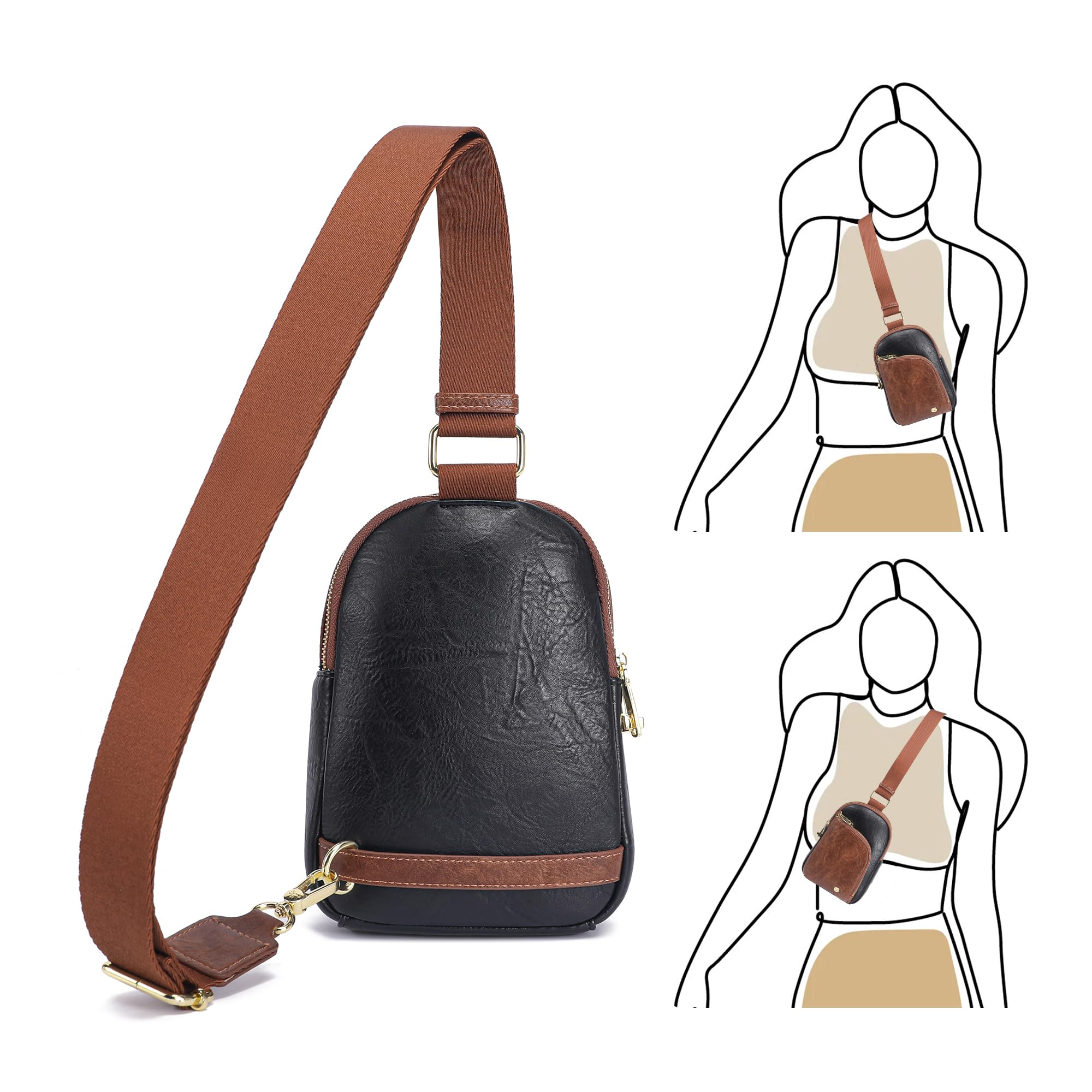 Foto 7 pulgar | Bolso Bandolera Inicat De Piel Con Bloqueo Rfid  1 9 L - Venta Internacional.