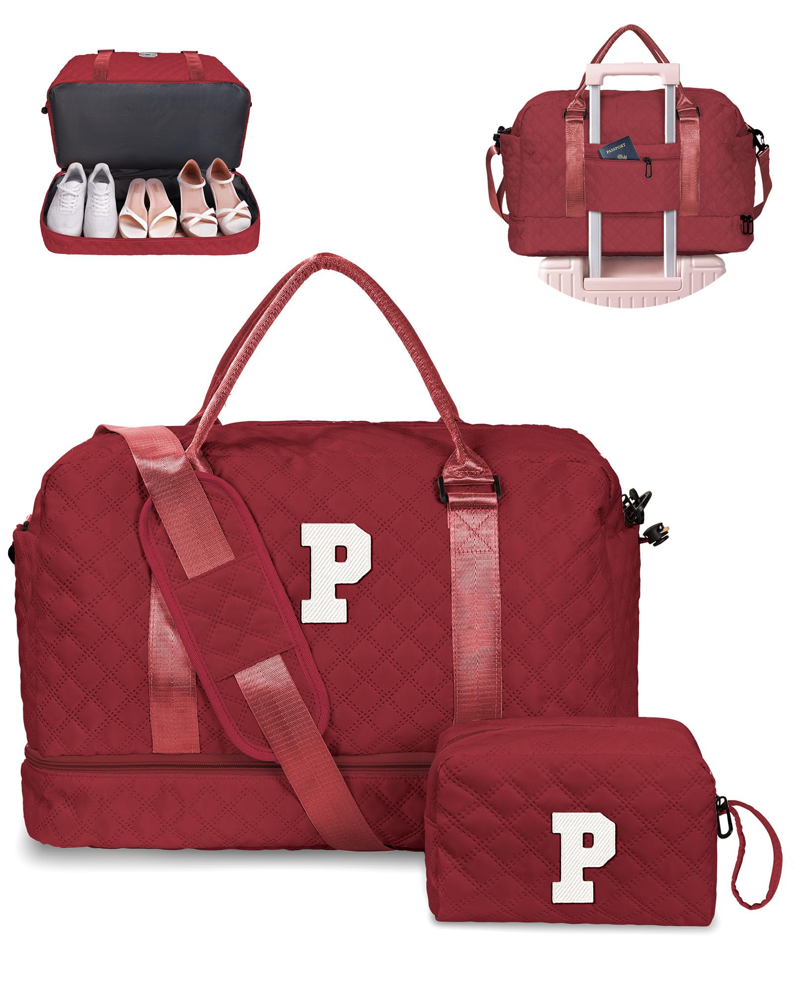 Foto 2 pulgar | Weekender Bag Vogewood Gifts For Her Bolsa De Viaje Con Monograma - Venta Internacional.