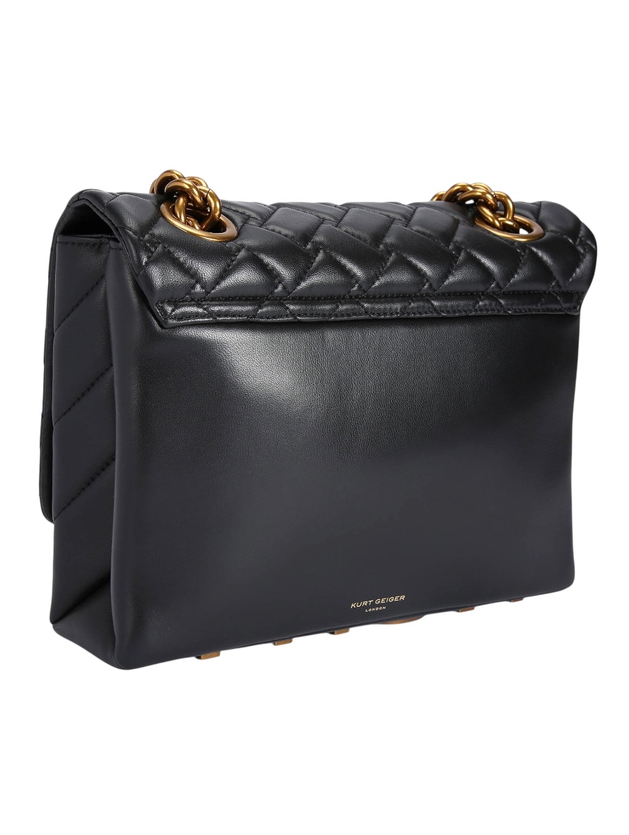 Foto 5 pulgar | Bolsa Shoulder Kurt Geiger London Large Negra