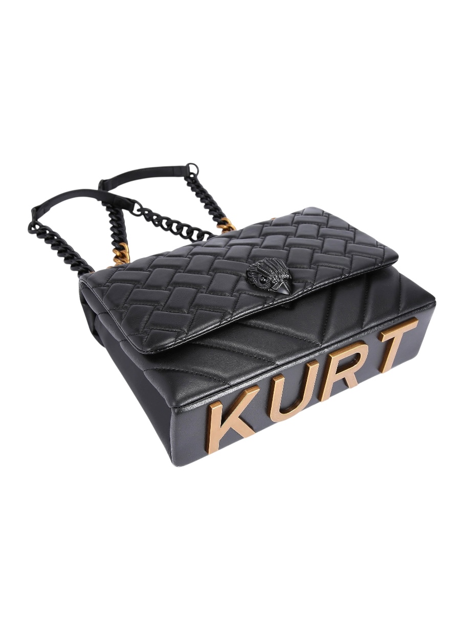 Foto 7 pulgar | Bolsa Shoulder Kurt Geiger London Large Negra