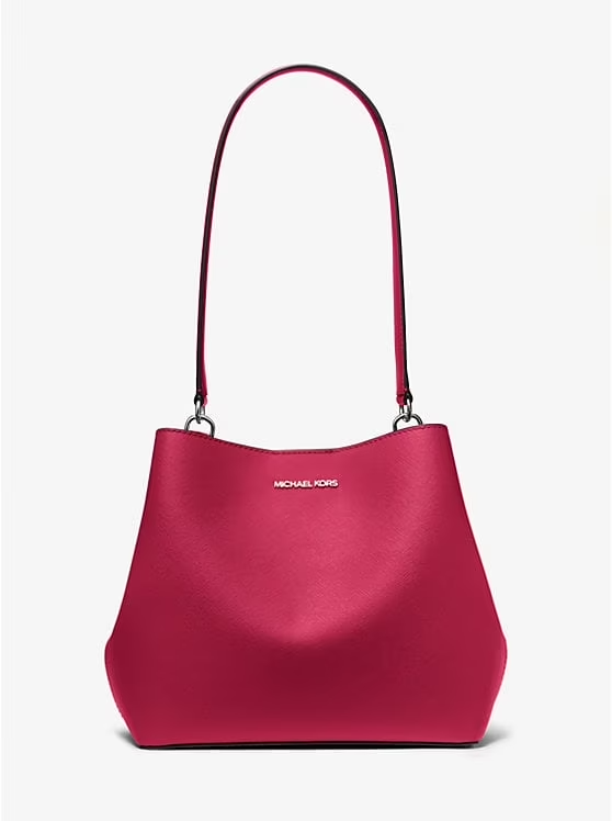Foto 1 | Bandolera Michael Kors Pratt De Lona Revestida En Mezcla - Venta Internacional.