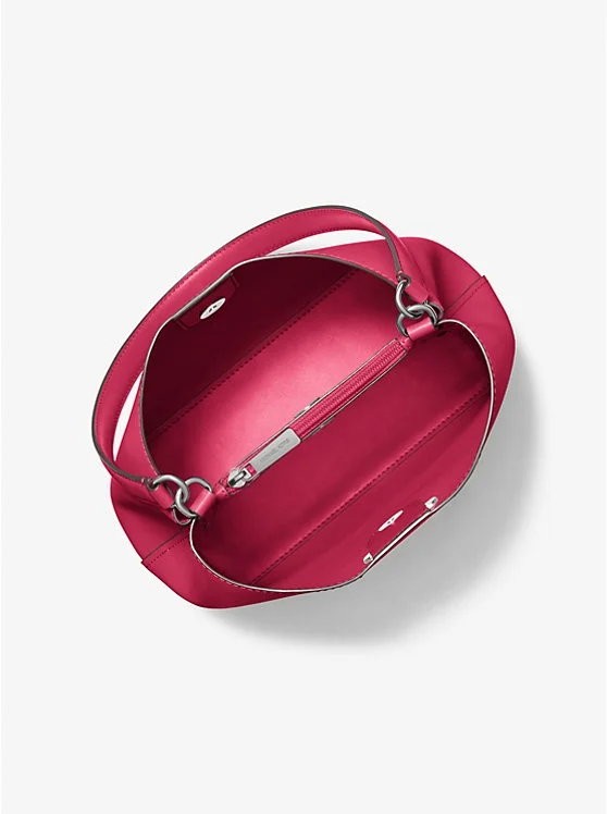 Foto 2 | Bandolera Michael Kors Pratt De Lona Revestida En Mezcla - Venta Internacional.