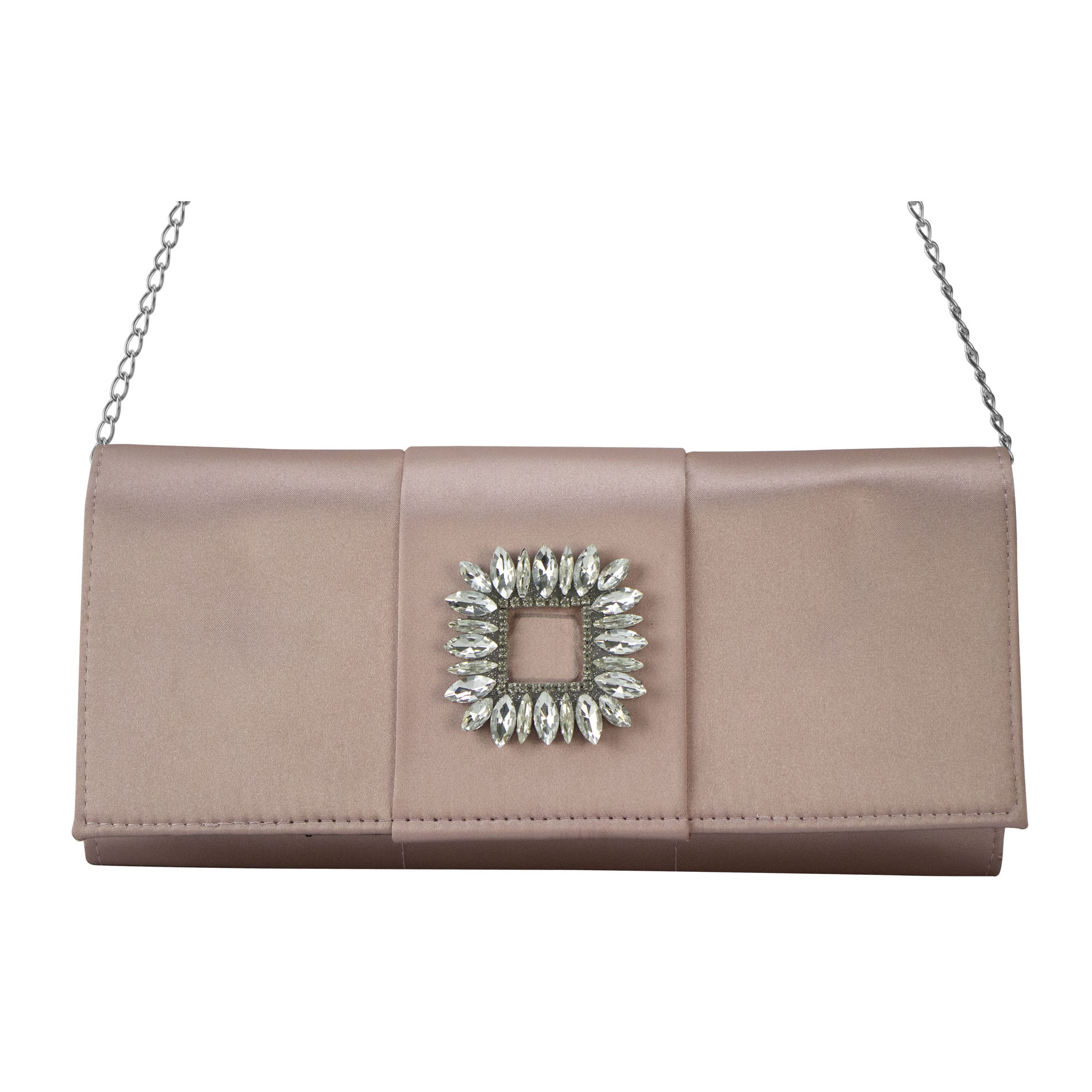 Foto 4 pulgar | Cartera para Dama Rich Shantung Piedra Sintético Shantal Nueva Imagen color Rosa