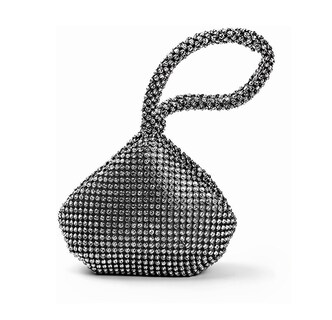 Foto 1 | Bolsa de Mano con Cristales Funbu Negro
