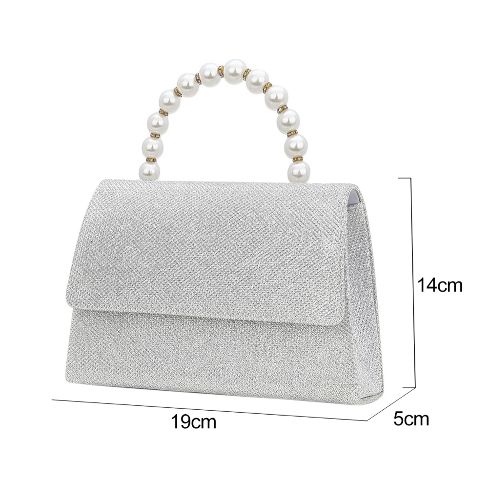 Foto 2 | Bolso de Noche con Perlas