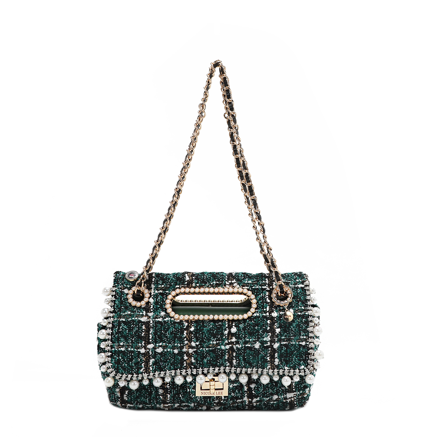 Foto 1 | Bolsa Mensajera De Nicole Lee Tela Tweed