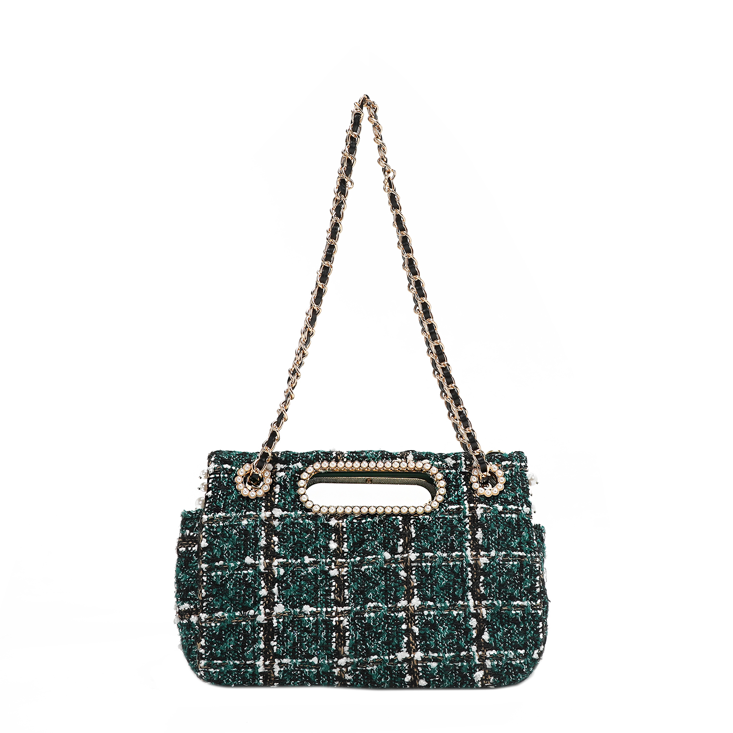 Foto 3 pulgar | Bolsa Mensajera De Nicole Lee Tela Tweed