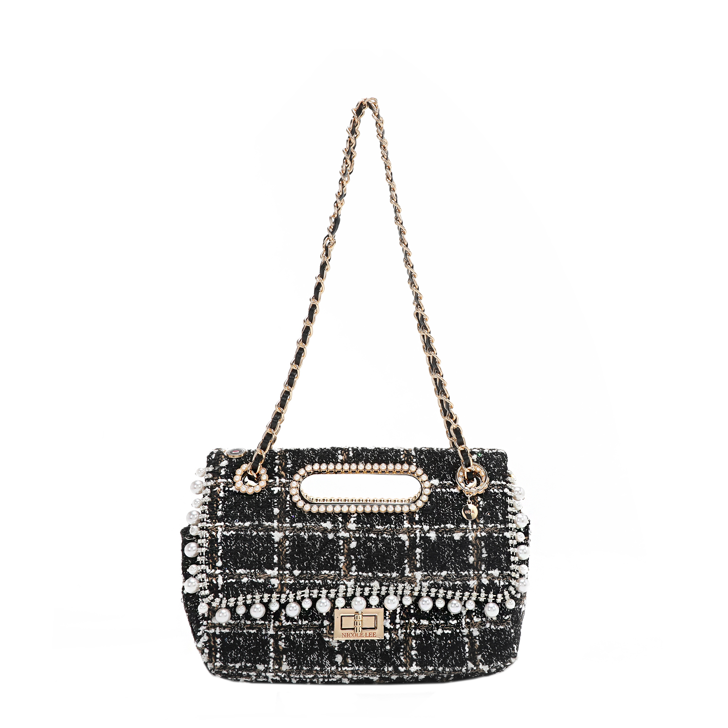 Bolsa Mensajera De Nicole Lee Tela Tweed