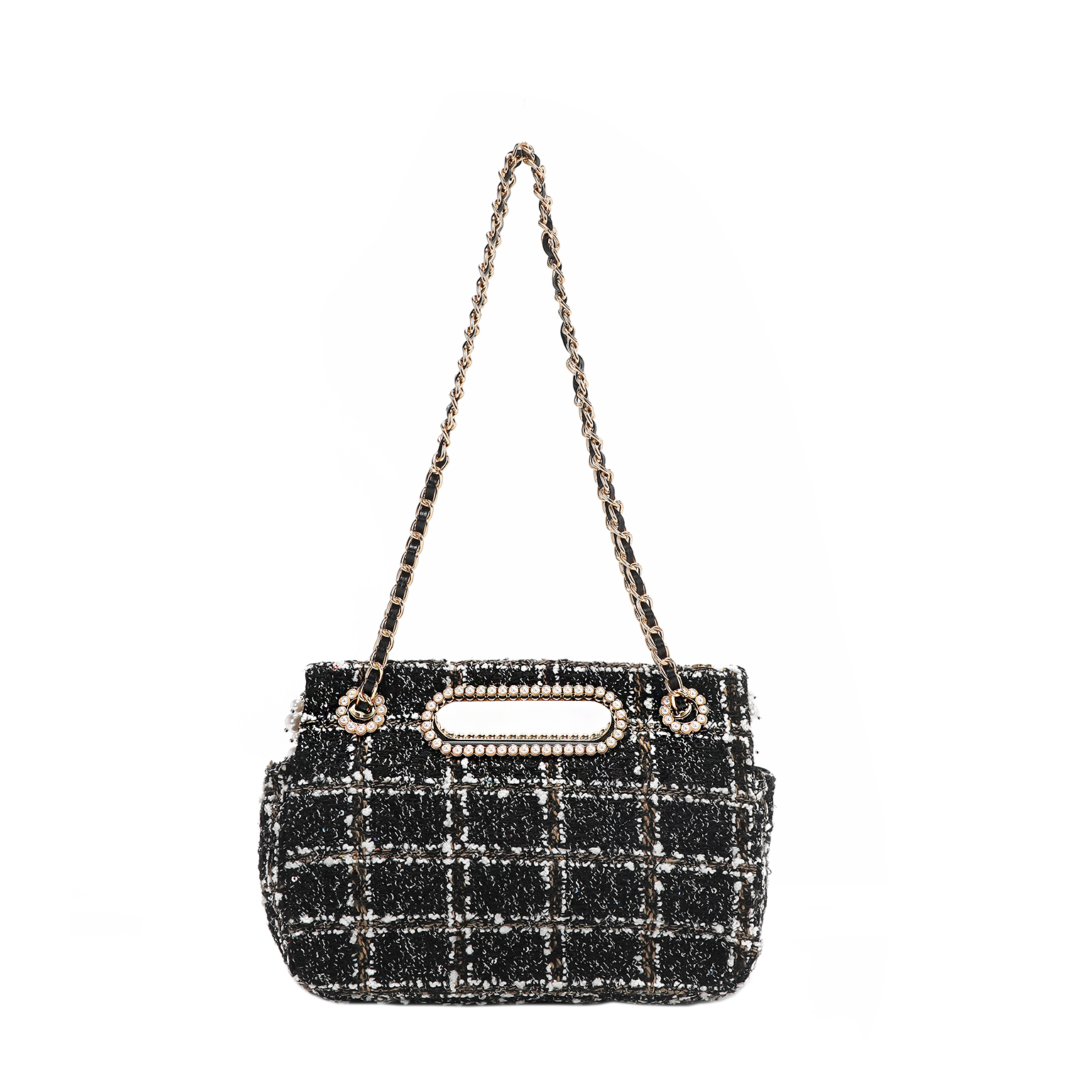 Foto 3 pulgar | Bolsa Mensajera De Nicole Lee Tela Tweed