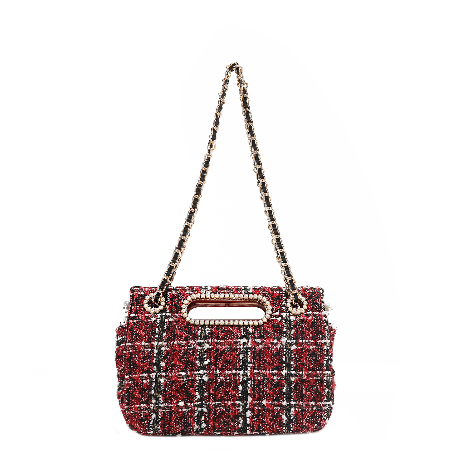 Foto 3 pulgar | Bolsa Mensajera De Nicole Lee Tela Tweed