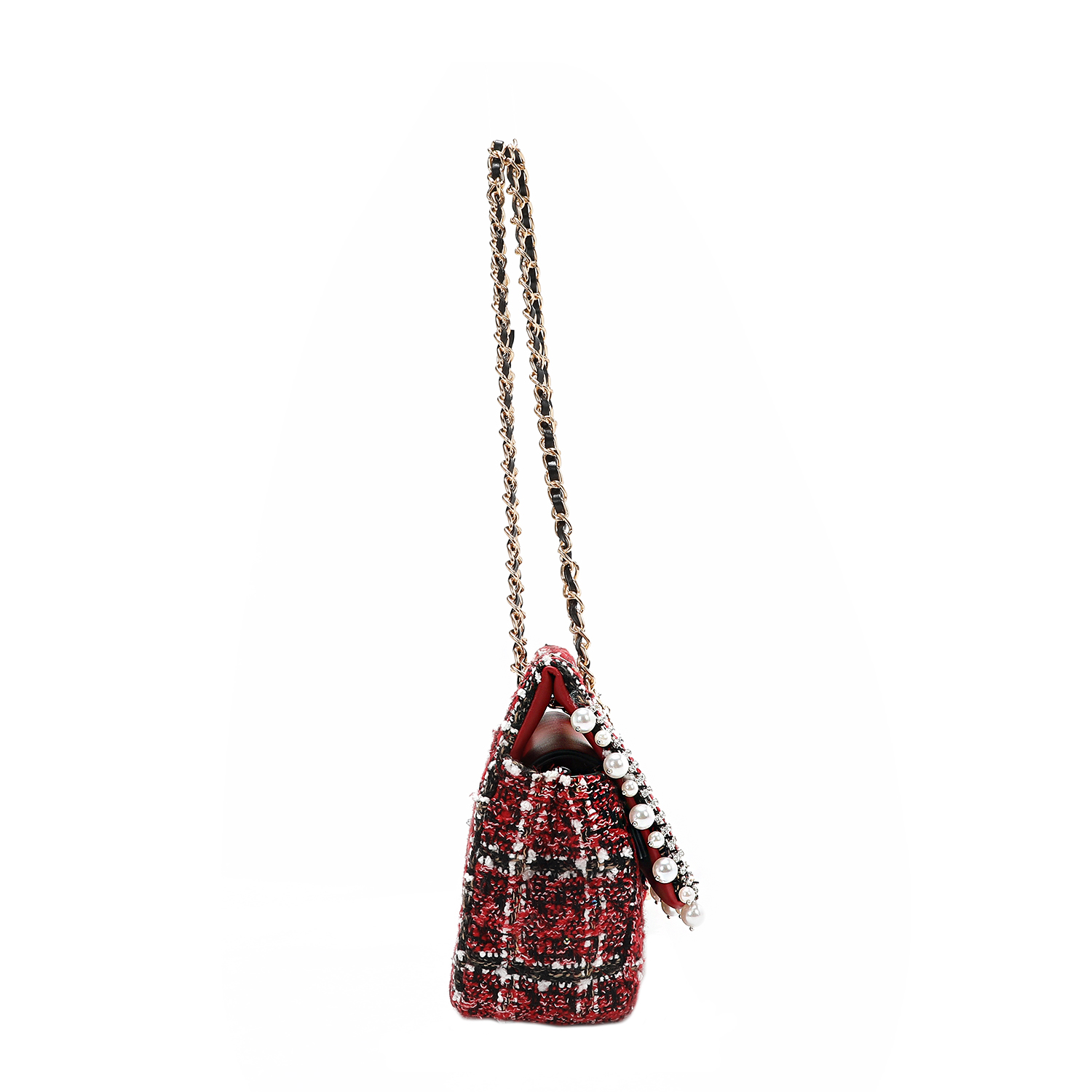 Foto 4 pulgar | Bolsa Mensajera De Nicole Lee Tela Tweed
