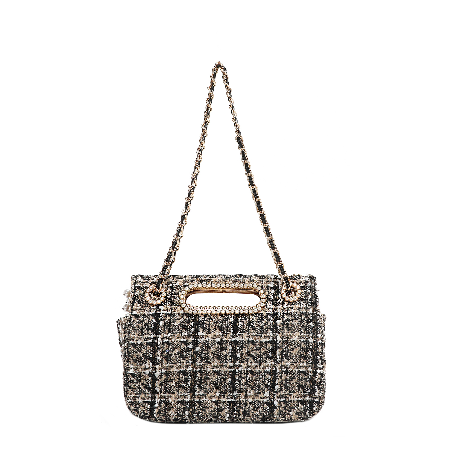 Foto 2 | Bolsa Mensajera De Nicole Lee Tela Tweed