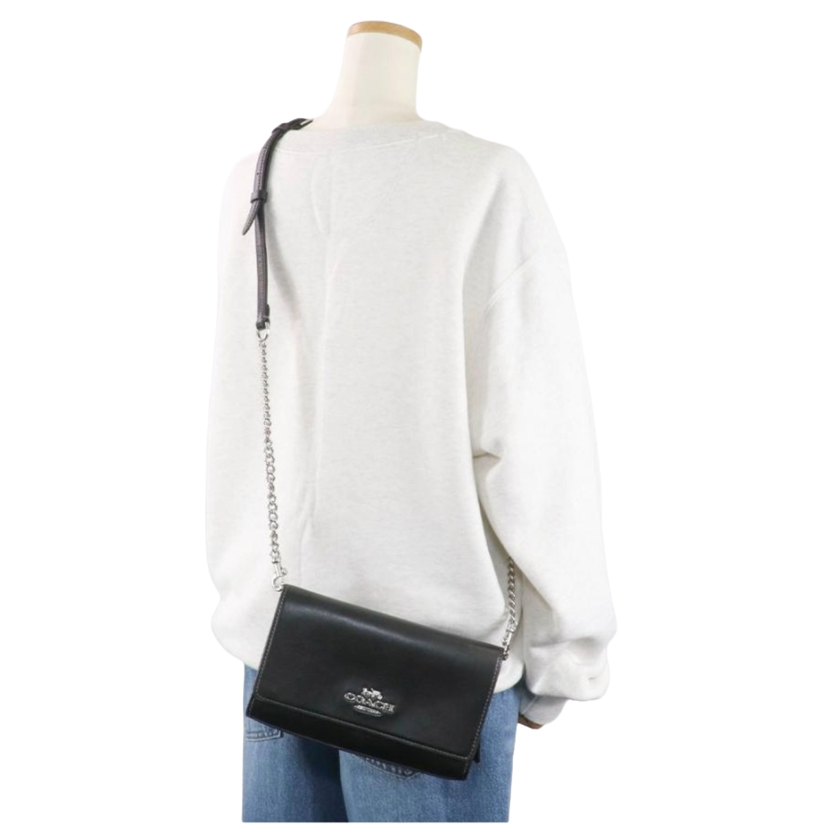 Foto 4 | Bolsa Coach Flap Cp034 Svbk Negro