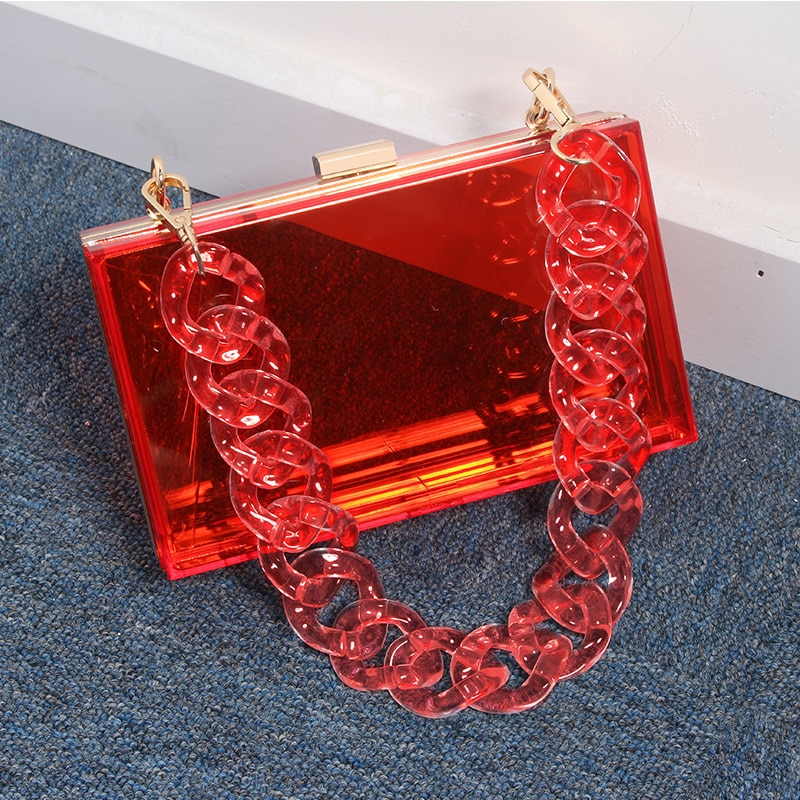 Foto 3 pulgar | Bolso De Noche Clutch Jelly Pvc Transparente Para Mujer - Venta Internacional.