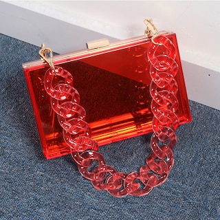 Foto 2 | Bolso De Noche Clutch Jelly Pvc Transparente Para Mujer - Venta Internacional.