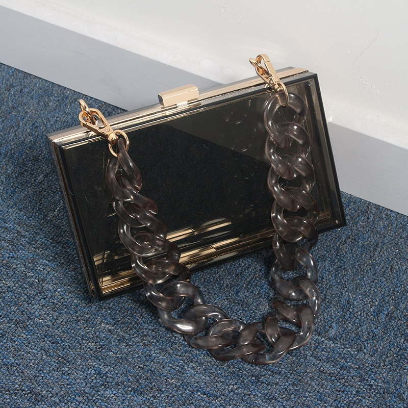 Foto 4 pulgar | Bolso De Noche Clutch Jelly Pvc Transparente Para Mujer - Venta Internacional.