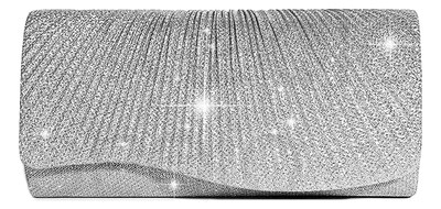 Foto 1 | Bolso De Noche Xtellar Plata Brillante